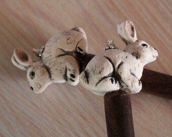 Bunny Rabbit Hair Sticks