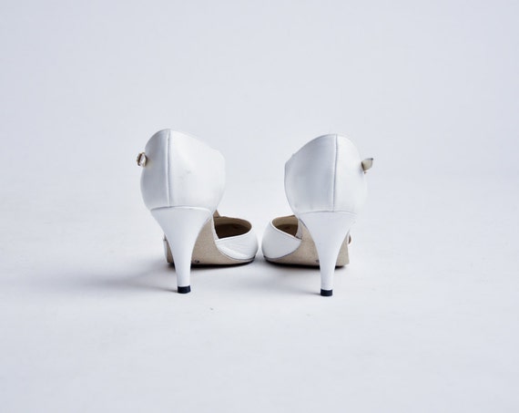 white t strap pumps
