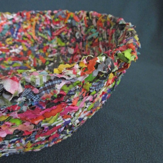 Items similar to One of a Kind Art Fabric Bowl on Etsy