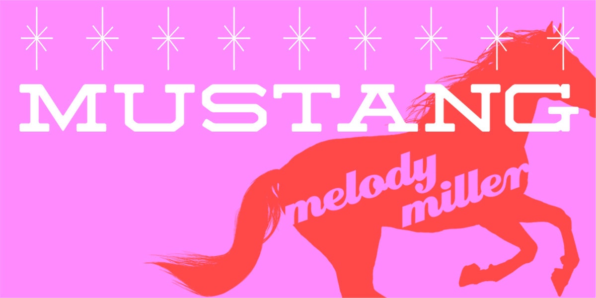 Cotton Steel Mustang Arrows navy and metallic gold