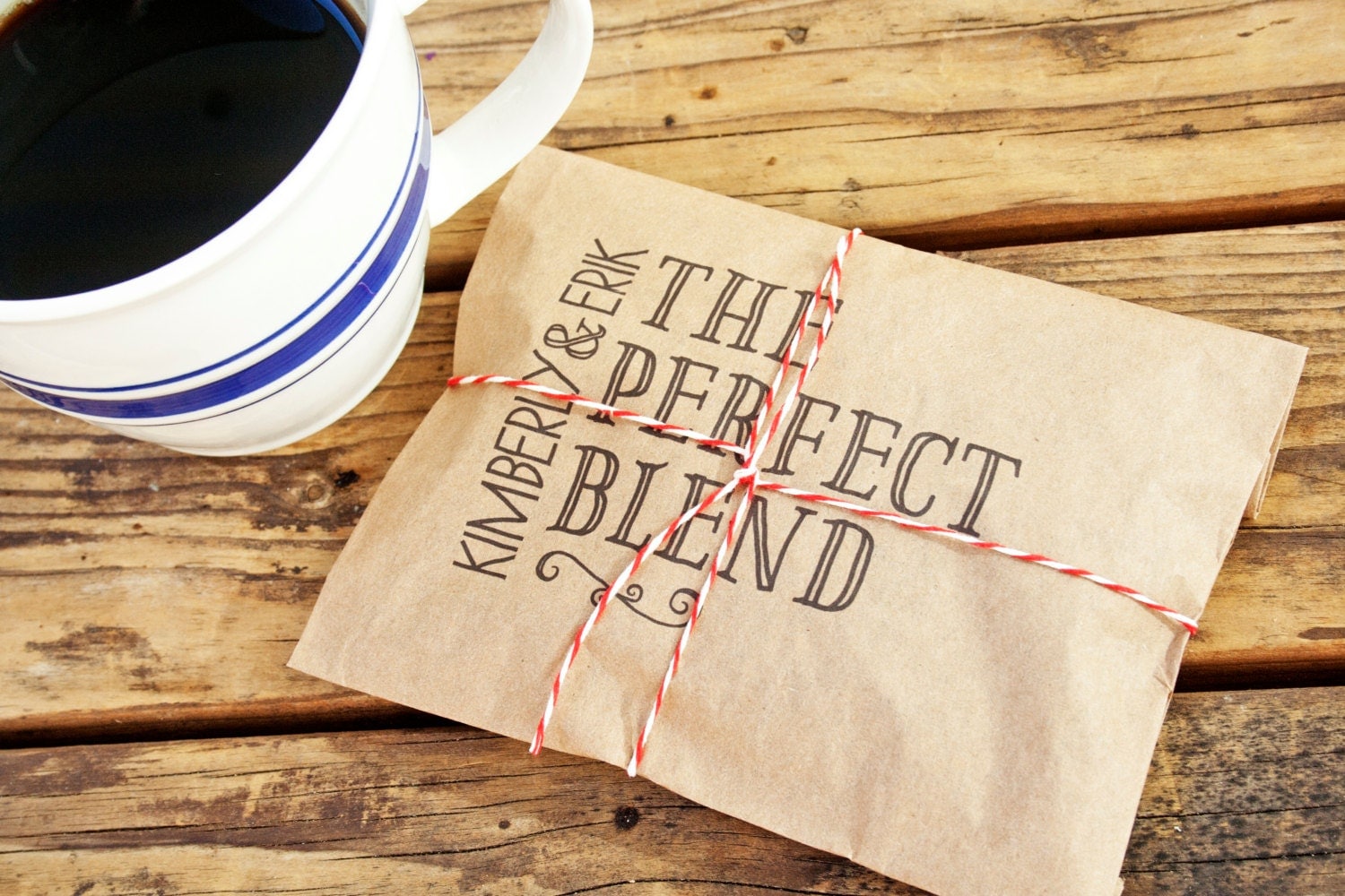  Wedding Favor Coffee Bag The Perfect Blend Wedding by mavora