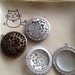 20 Huge Filigree Rose LOCKET 40x40mm (in antique brass silver) - Code 280.664