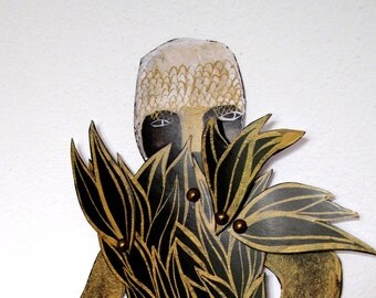 Strange Fish Paper Constructed or DIY Articulated Paper Doll / Hinged Beasts Series