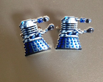 exterminate! - dalek / doctor who cufflinks