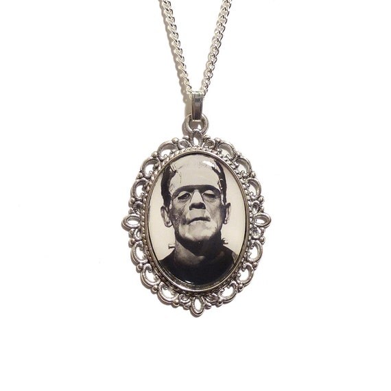 Frankenstein necklace Frankenstein's by DarkEleganceDesigns