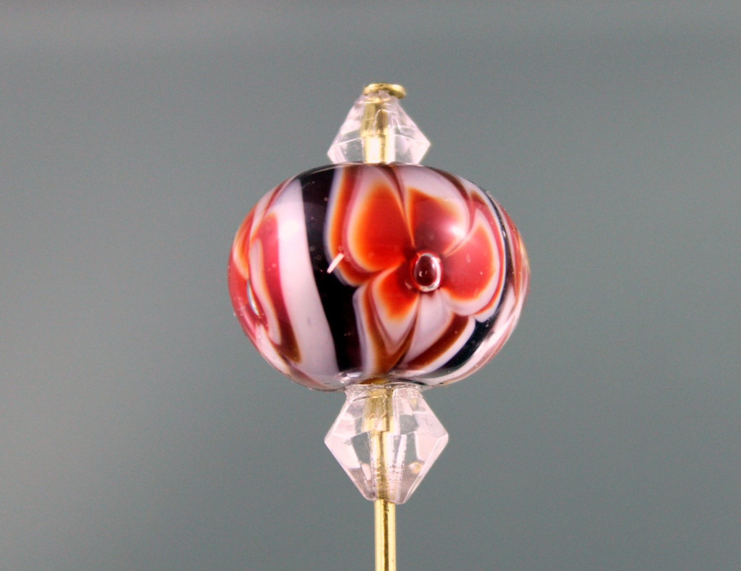 hat pin lampwork hat pin lampwork shawl pin by lampworkbyjulie