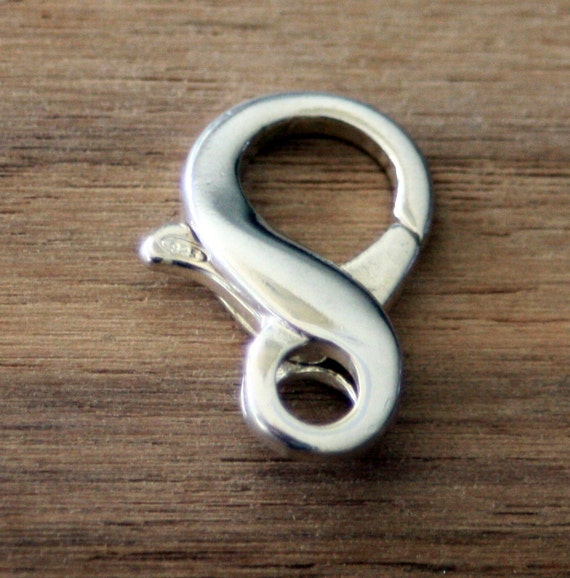 Sterling Silver Figure Eight Lobster Clasp by Flowertownbeads