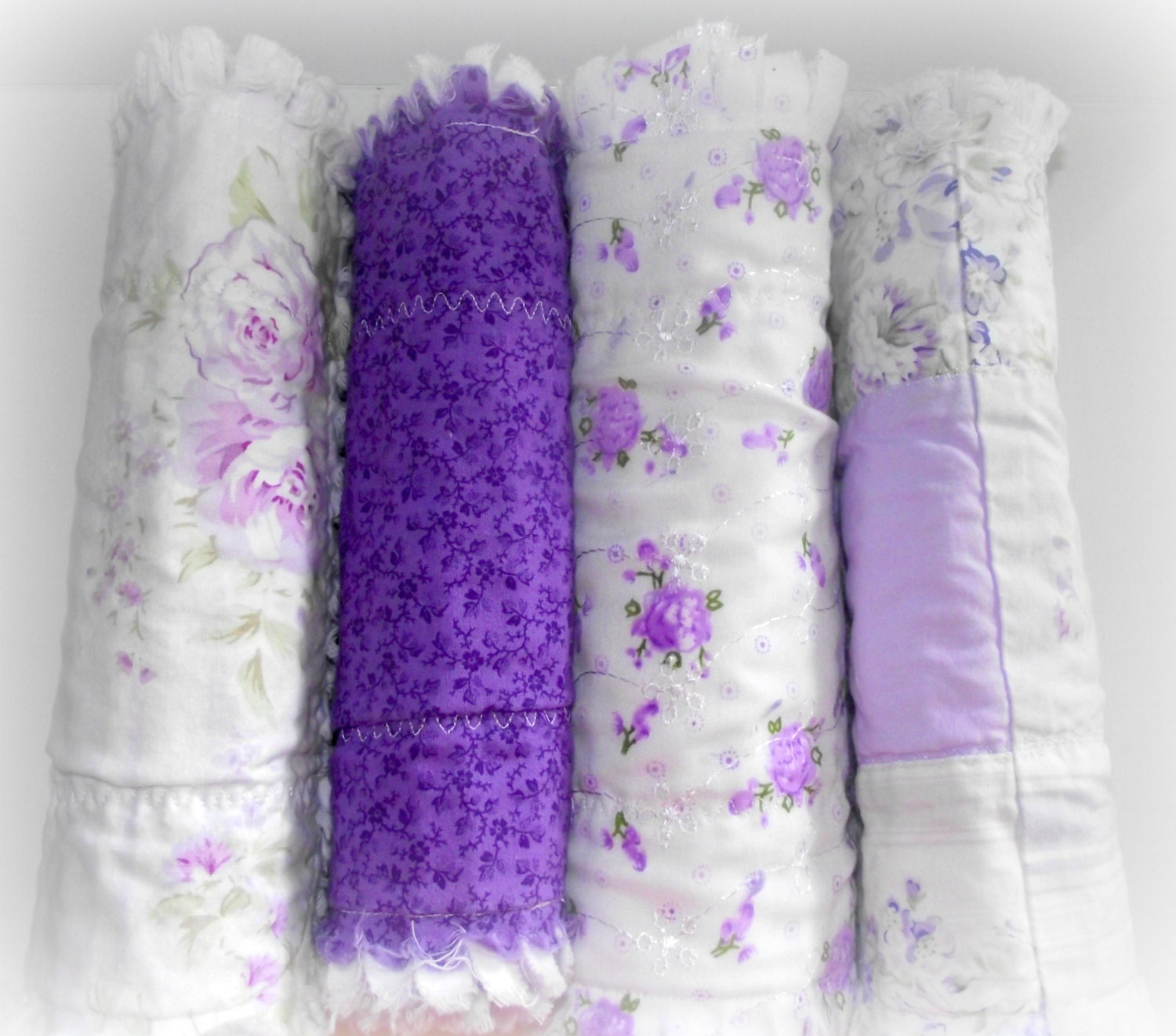 shabby cottage chic purple baby girl burp cloths by arrivingangels shabby cottage chic purple baby girl burp cloths by arrivingangels