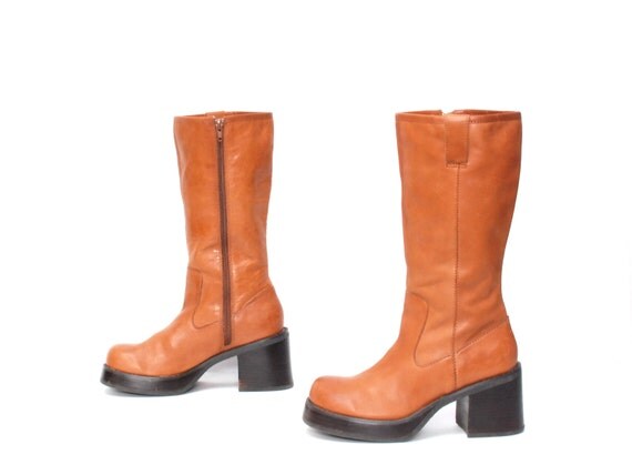 chunky tan shoes