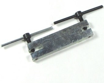 screw style punch, 2 hole sizes, from Euro Tool, screw hole punch, make holes in metal, makes clean holes