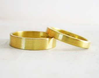 heavy 14k gold wedding rings