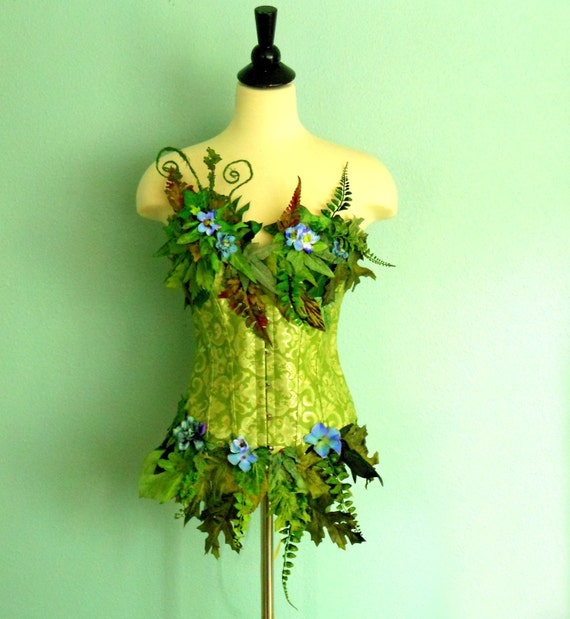 Items similar to Fairy Costume - Corset - adult size MEDIUM - Woodland ...