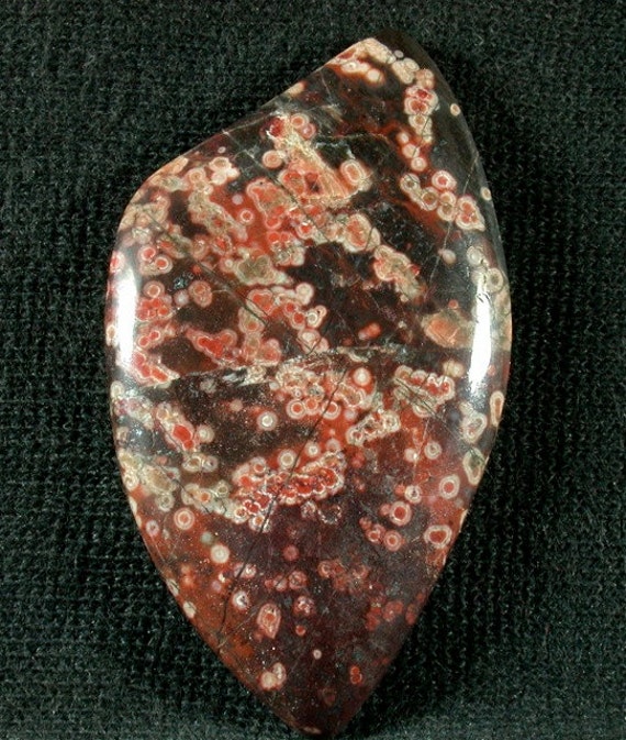 Olympic Poppy Jasper from Washington State 27x49x5mm