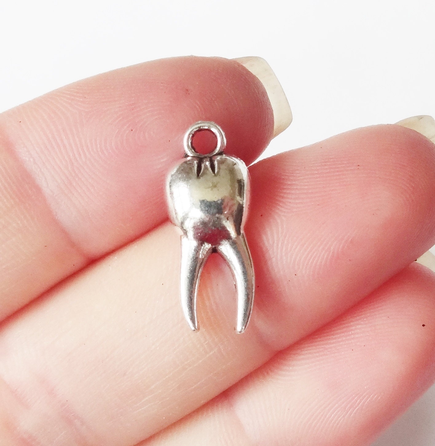 10 Tooth Teeth Charms 20x8mm