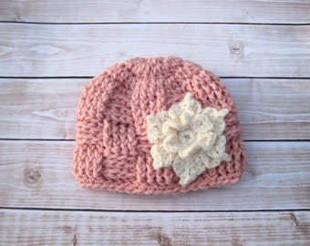 Crochet Baby Hat, Baby Girl Hat, Newborn Hat Baby Girl, Basket Weave Hat, Infant Girl Hat, Newborn Girl Hat, Girl Baby Hat, Girl Beanie,