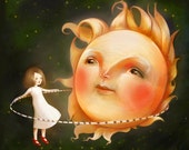 The Goldilocks Zone print | sun art moon art space art for kids childrens decor astronomy wall art | by Meluseena The Goldilocks Zone print | sun art moon art space art for kids childrens decor astronomy wall art | by Meluseena