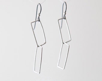 Rectangle Dangle Earrings