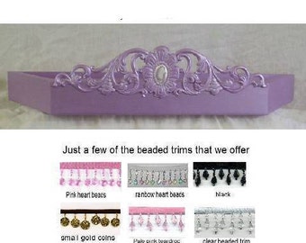 Bed Canopy, bed crown, purple bedroom , lilac nursery decor