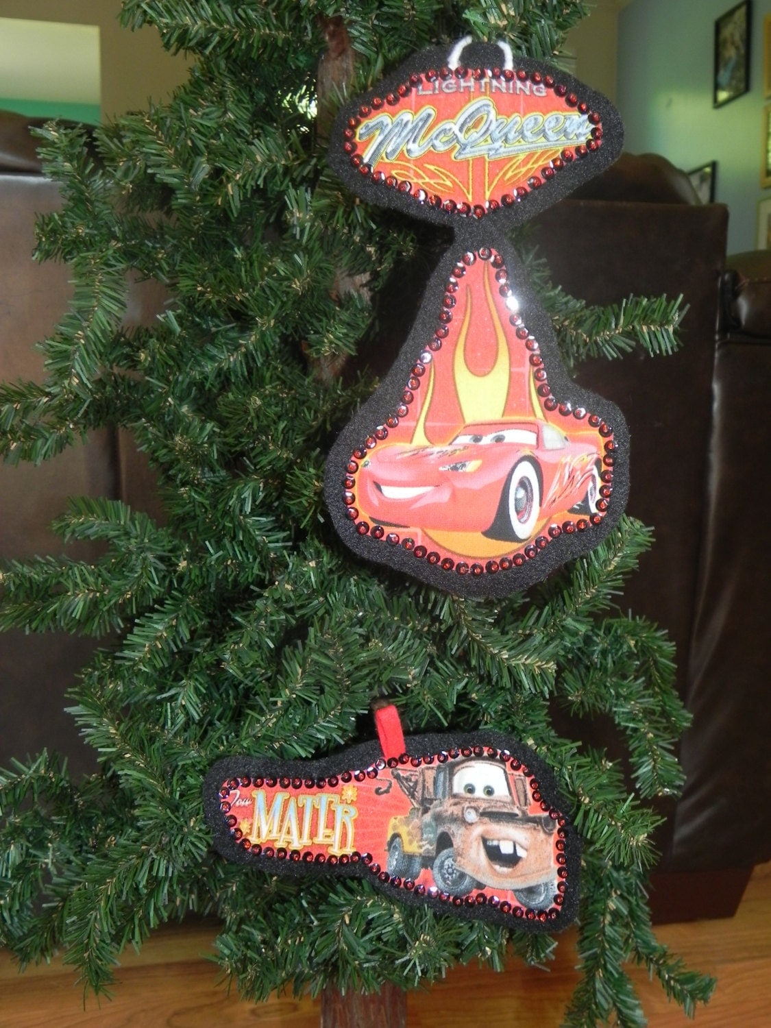 Cars Christmas Ornament Set not a licensed product