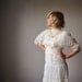 1970s Barri-Moore Wedding Gown, size extra small to small