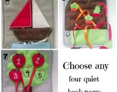 Christmas in July Sale Customize your own quiet book choose any four pages plus cover page color activity book Il_170x135