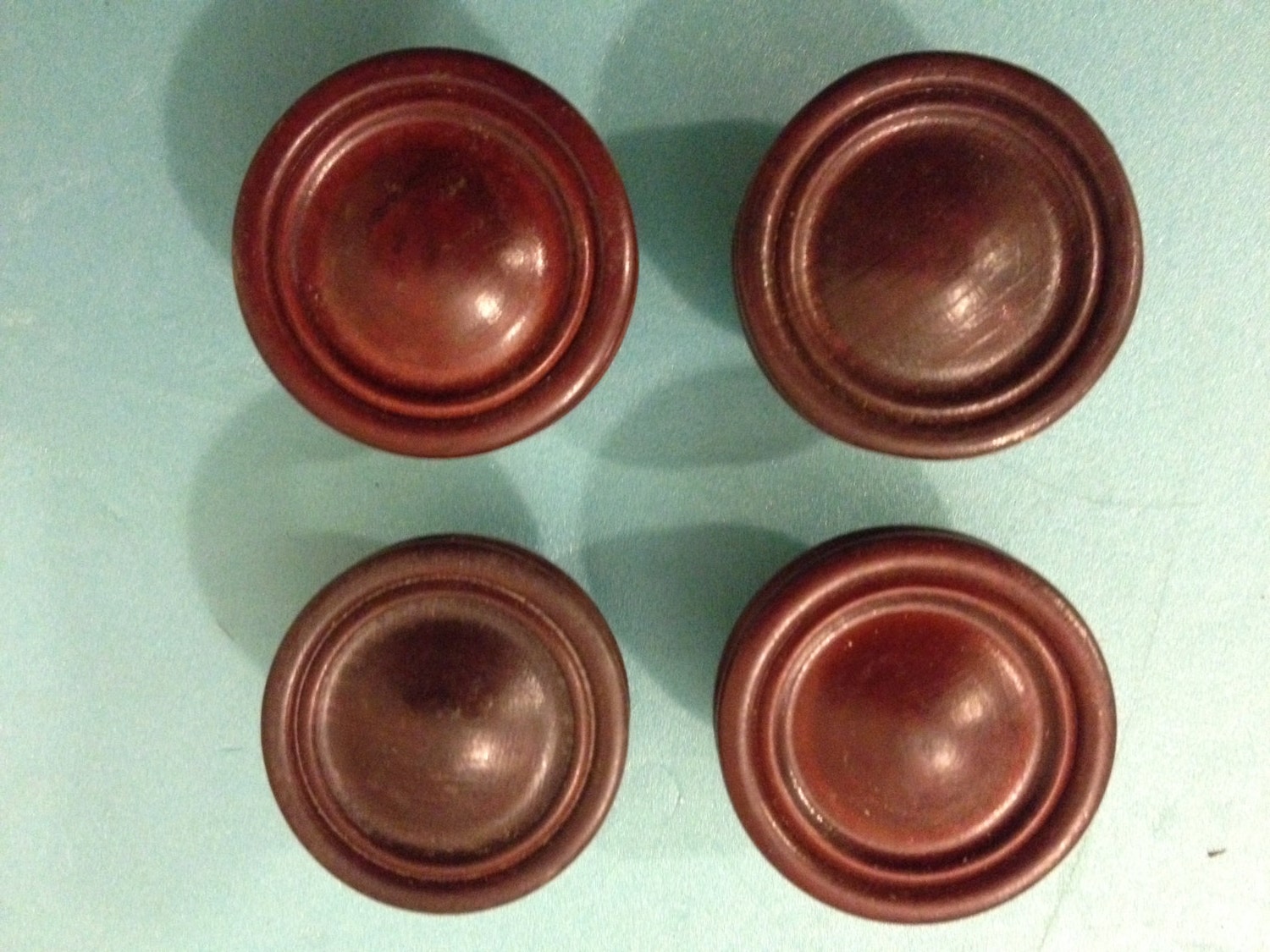 Brown WOOD KNOB,Round Wood Knob,Turned Wood Knob,Drawer Knob,Vintage Hardware