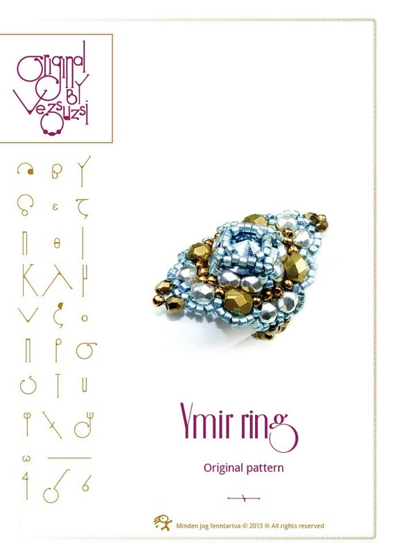 ring tutorial  pattern Ymir ring...PDF instruction for personal use ...