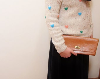 CLEARANCE SALE Vintage faux leather clutch