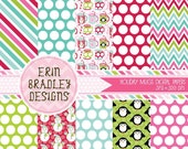 50% OFF SALE Holiday Mugs Digital Paper Set Commercial Use INSTANT Download Il_170x135