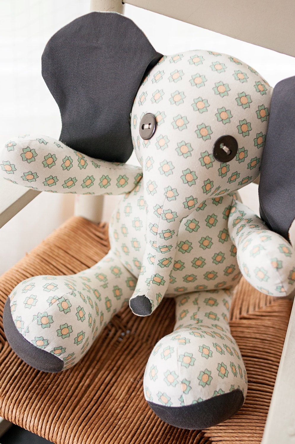 large stuffed elephant pattern