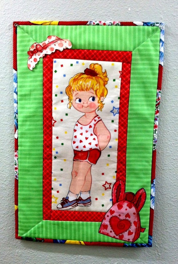 sewing KIT Paper Doll Wall Hanging EASY Beginner Sew Quilt
