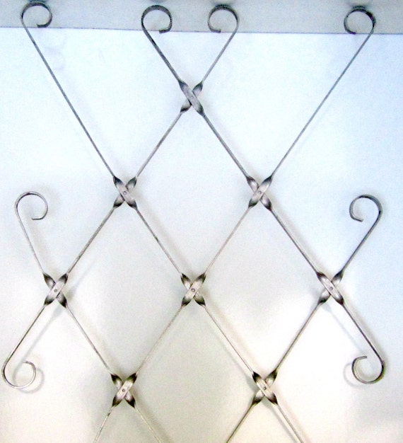 Vintage Aluminum Screen Door Guard Grille Decorative