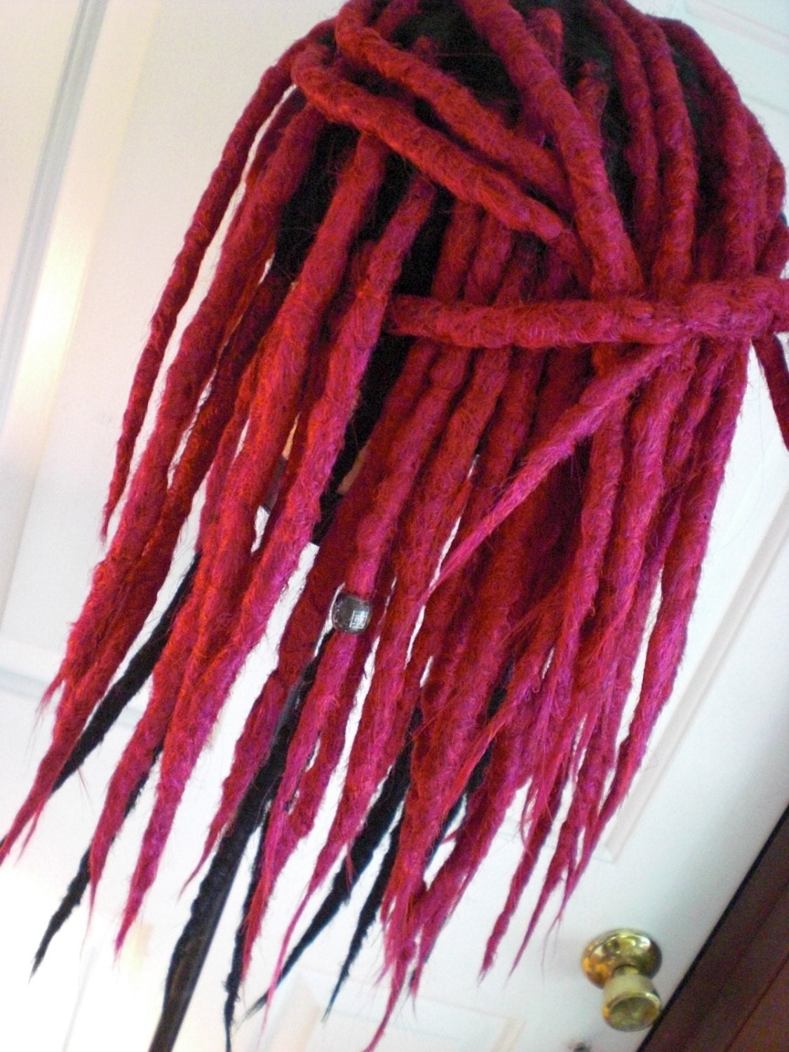 Custom Full Dread Wig Realistic Hand Crocheted Synthetic 8692