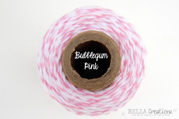 Breast Cancer Awareness SALE - Bubble Gum Pink Bakers Twine by Timeless Twine