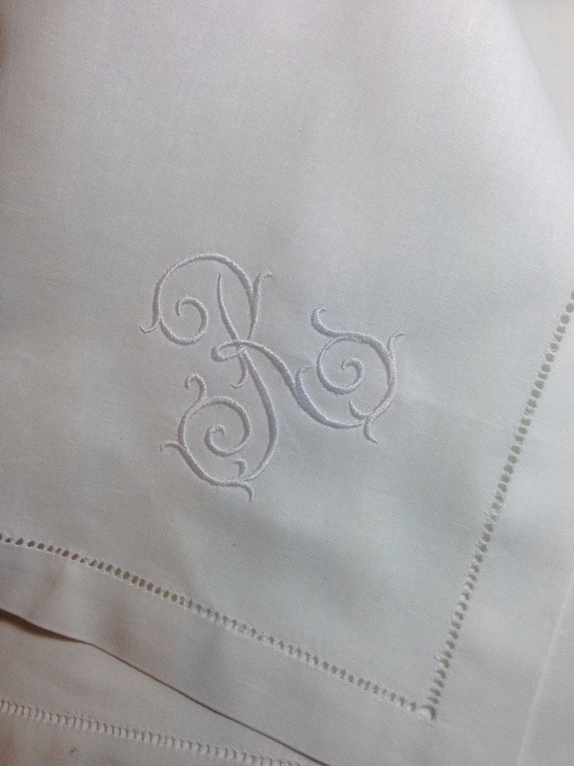 Custom Embroidered Monogram NAPKINS Other colors and