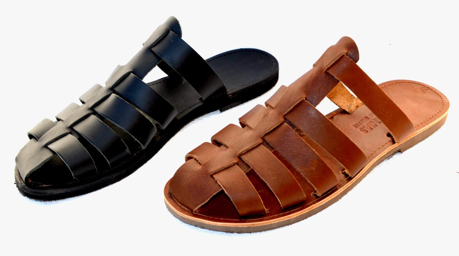 Greek handmade Roman leather sandals for men NEW STYLE