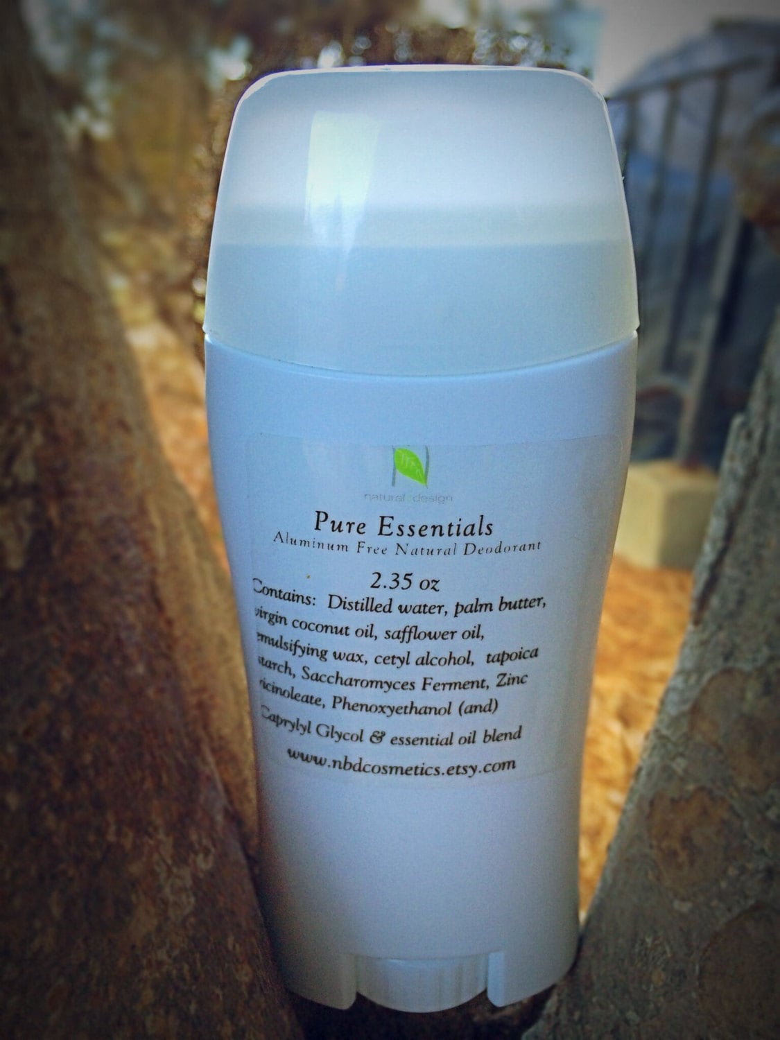 Pure Essentials Natural Deodorant Aluminum and Paraben Free