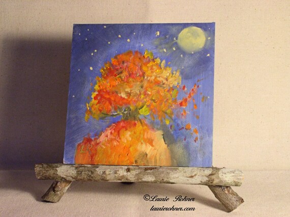 Title: Autumn on the Mountain Medium: oil on panel