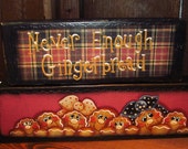 Gingerbread Shelf Sitter Blocks Made to Order