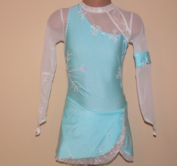 Figure Skating Dress Inspired by Disney Movie FROZEN Size