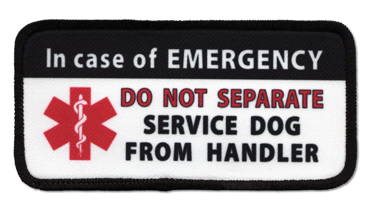 Service Dog In Case of Emergency Do Not Separate From Handler