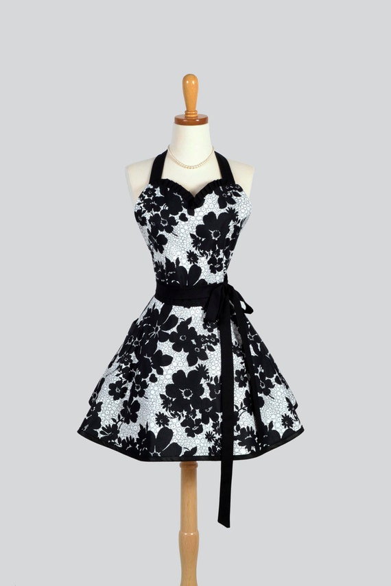 aprons vintage unique Black  Womens Retro Retro Sweetheart  Elegant Sexy and Apron Apron