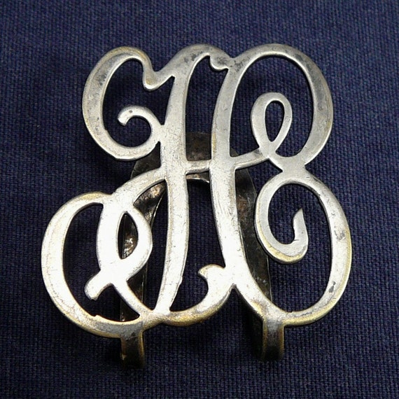 monogrammed money clip