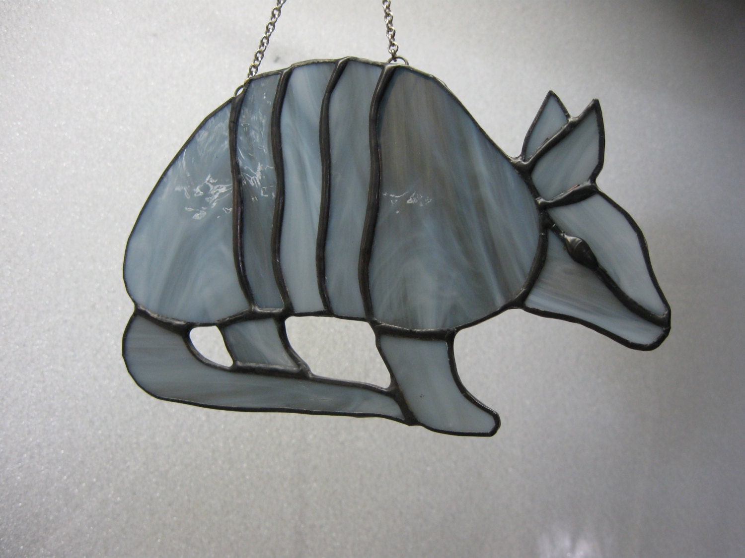 Armadillo Stained Glass Suncatcher