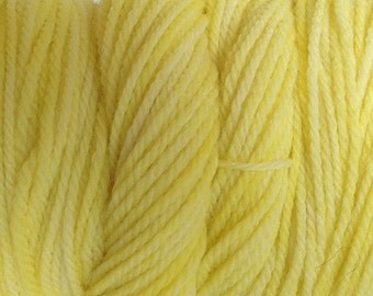 Tango Yellow Hand Dyed Merino Worsted Weight Wool Yarn