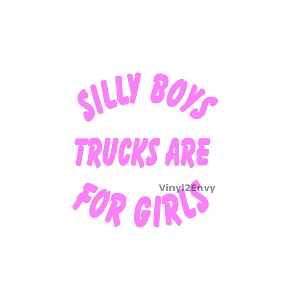 Silly boys ford trucks girls decal #10