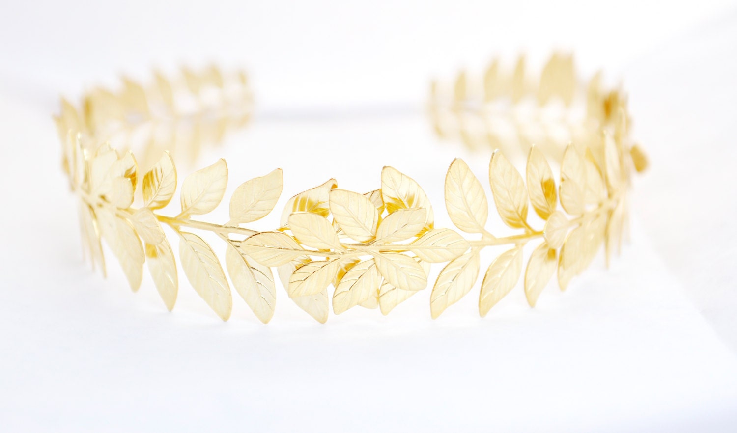 Grecian brass laurel wreath headband. Greek by DesignsByKanyah