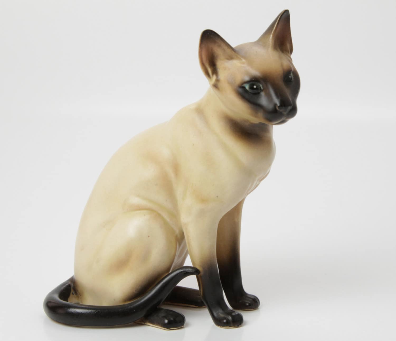  Ceramic  Siamese  Cat  Figurine H4039 by Lefton 1960 s