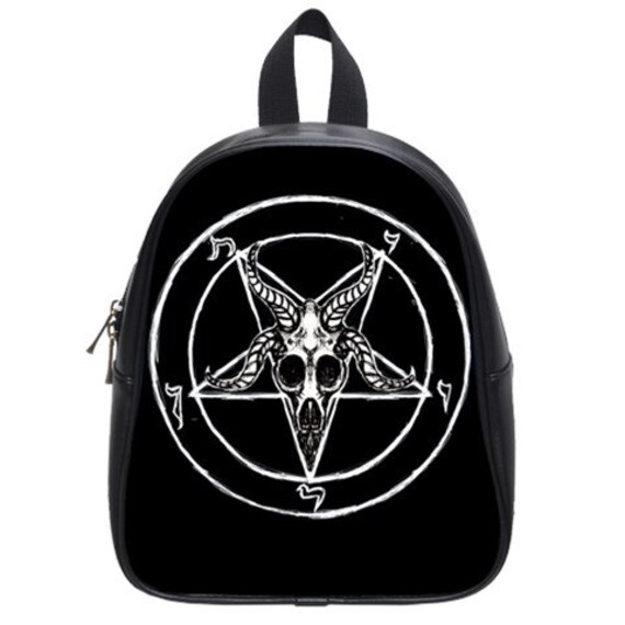 Pentagram Goat Skull Back to School by StuffoftheDead on Etsy