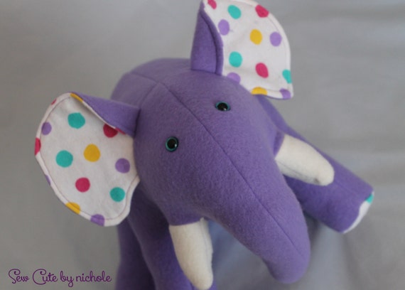 polka dot elephant stuffed animal